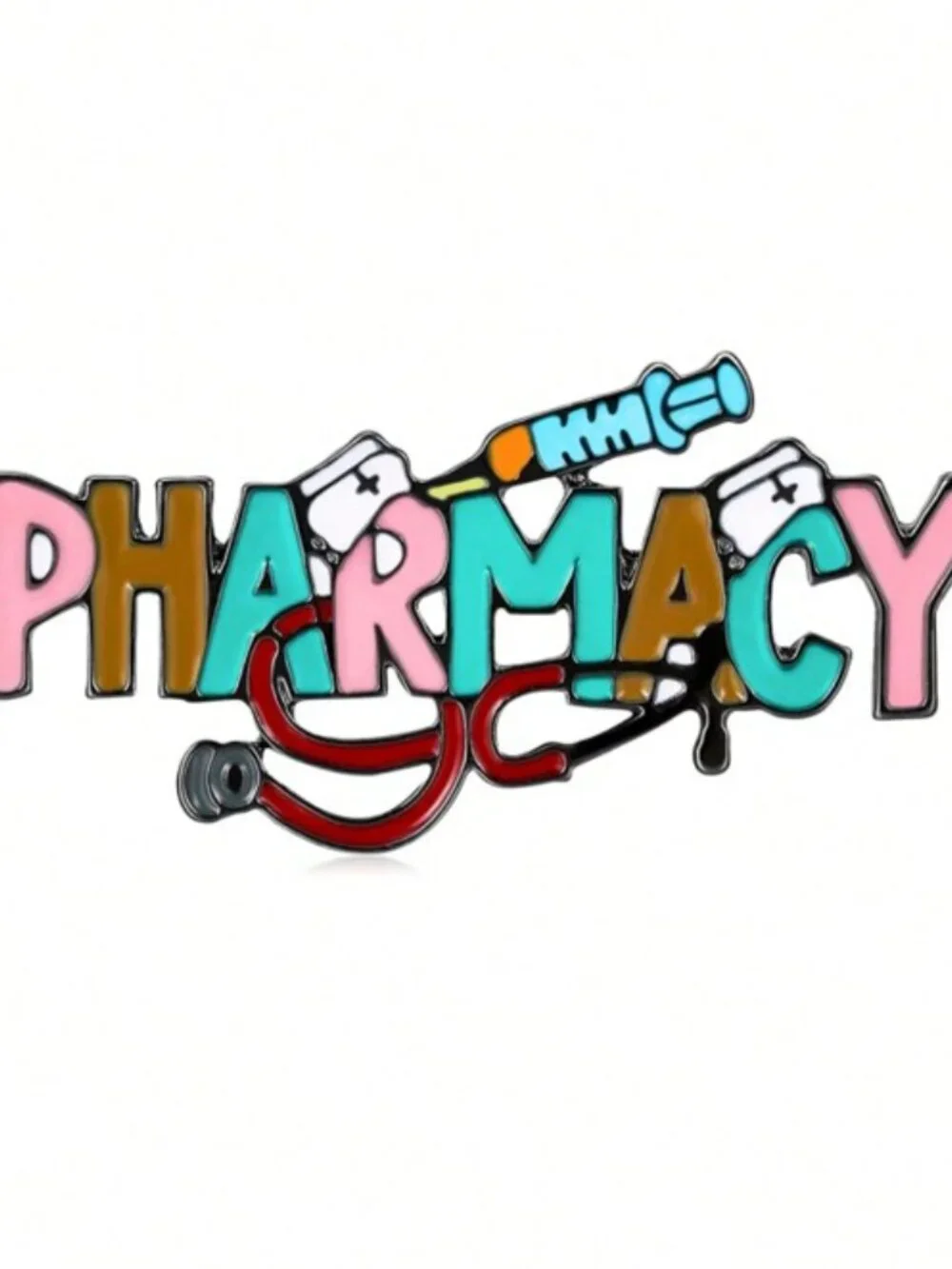 Pharmacy Enamel Lapel Pin Brooch (NEW & SO‎ CUTE!)